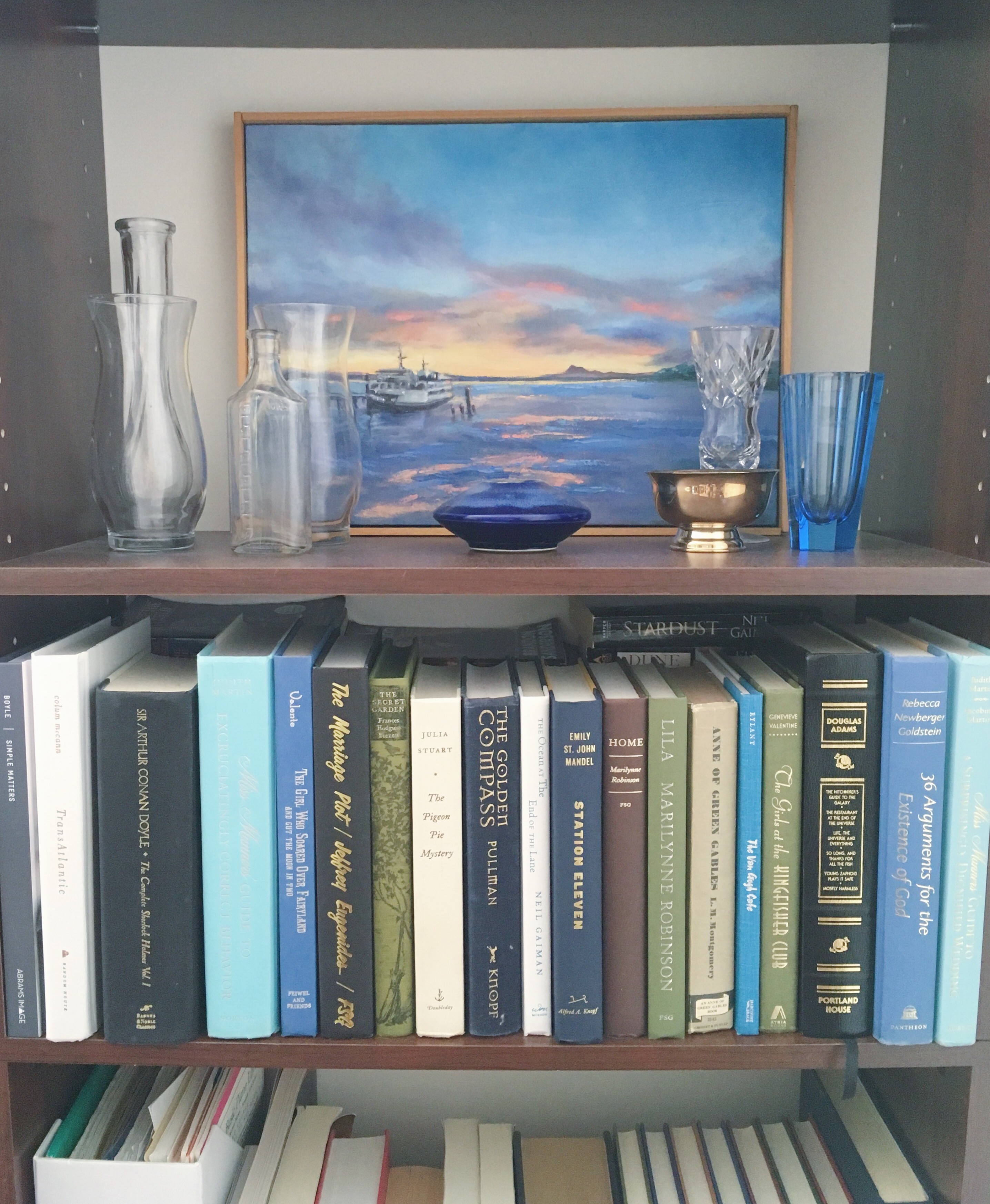Katharine Schellman - bookshelf display - motivation