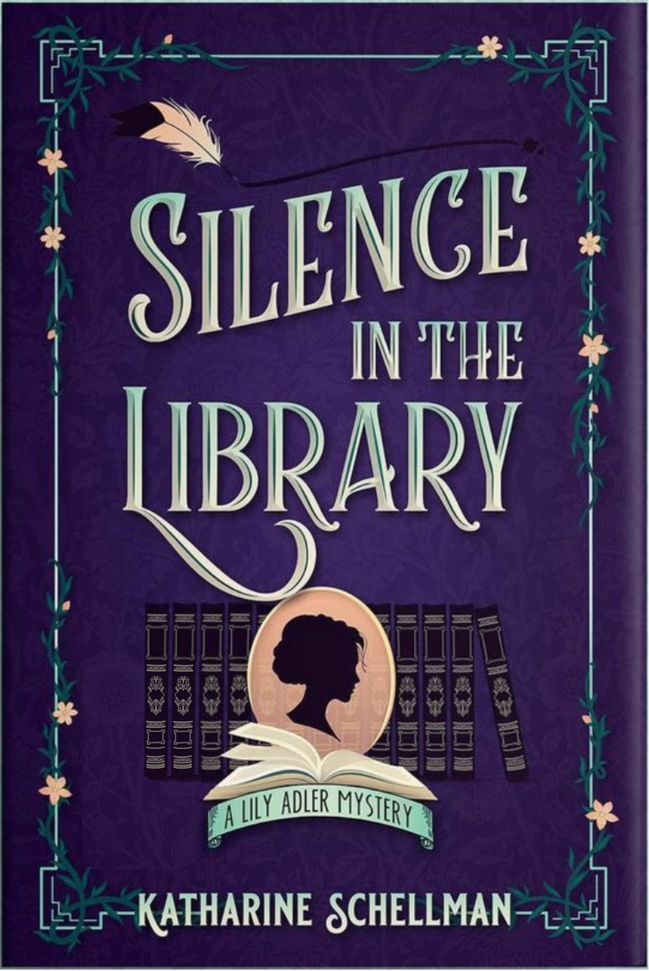cover of Silence in the Library by Katharine Schellman