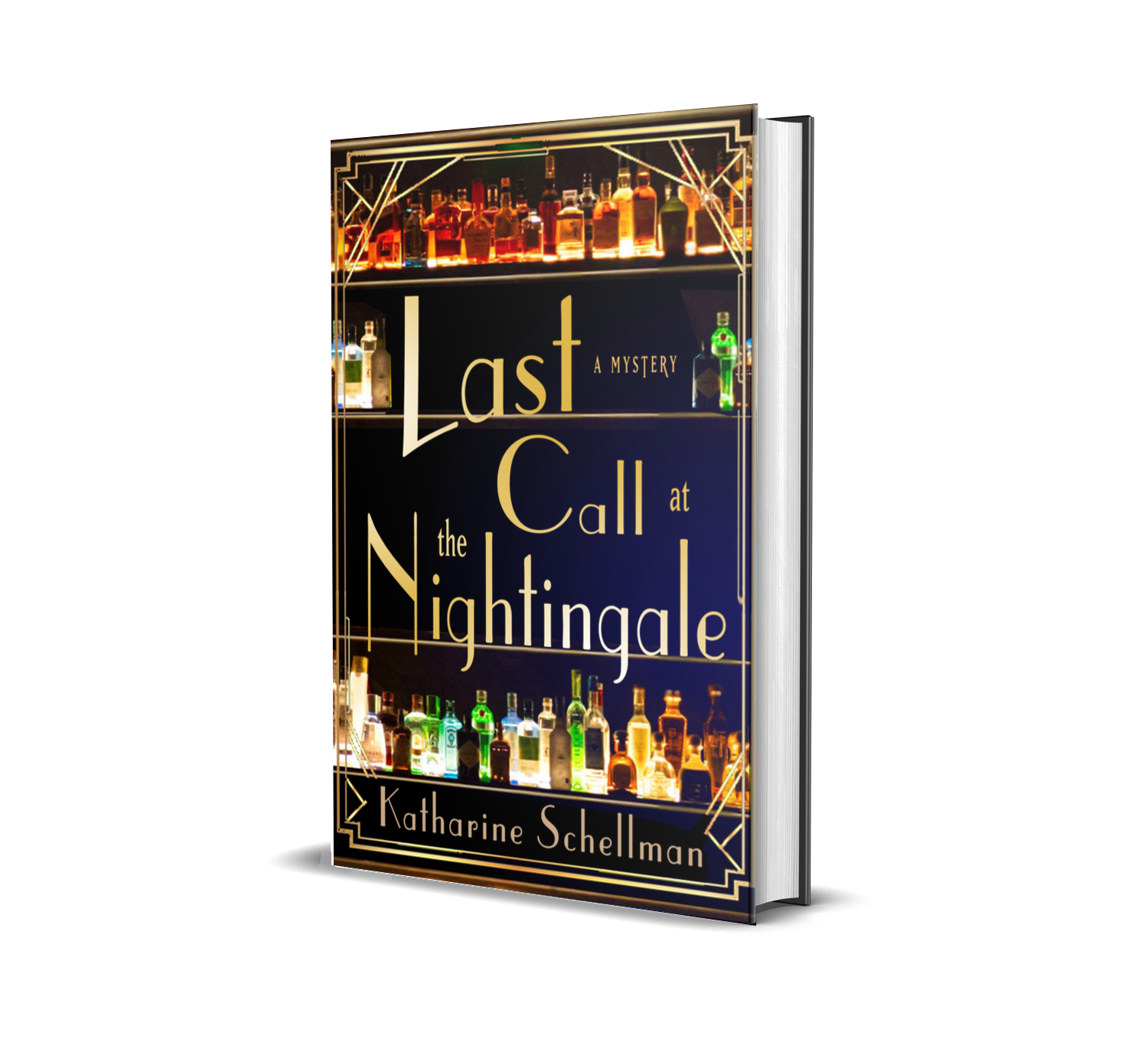 hardcover copy of Last Call at the Nightingale by Katharine Schellman
