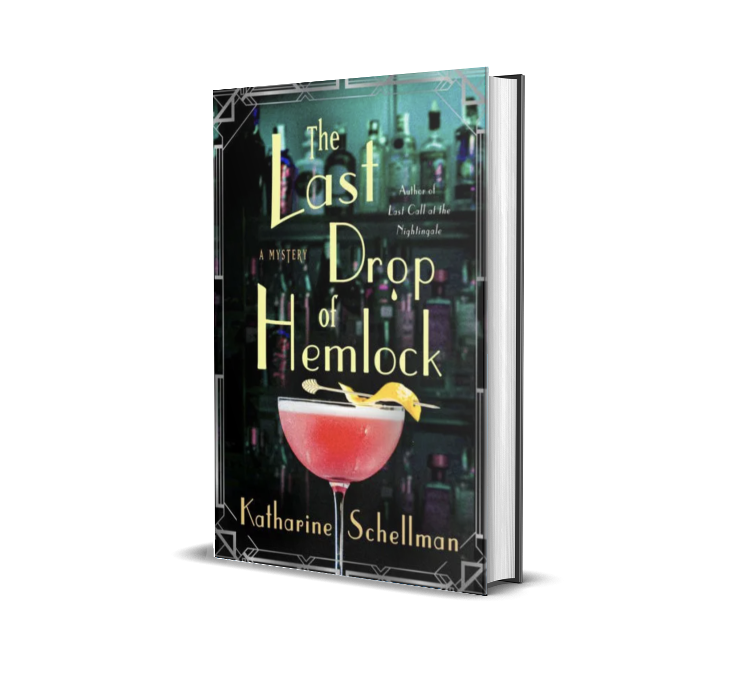 hardback cover The Last Drop of Hemlock by Katharine Schellman
